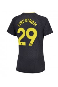 Everton Jesper Lindstrom #29 Voetbaltruitje Uit tenue Dames 2024-25 Korte Mouw